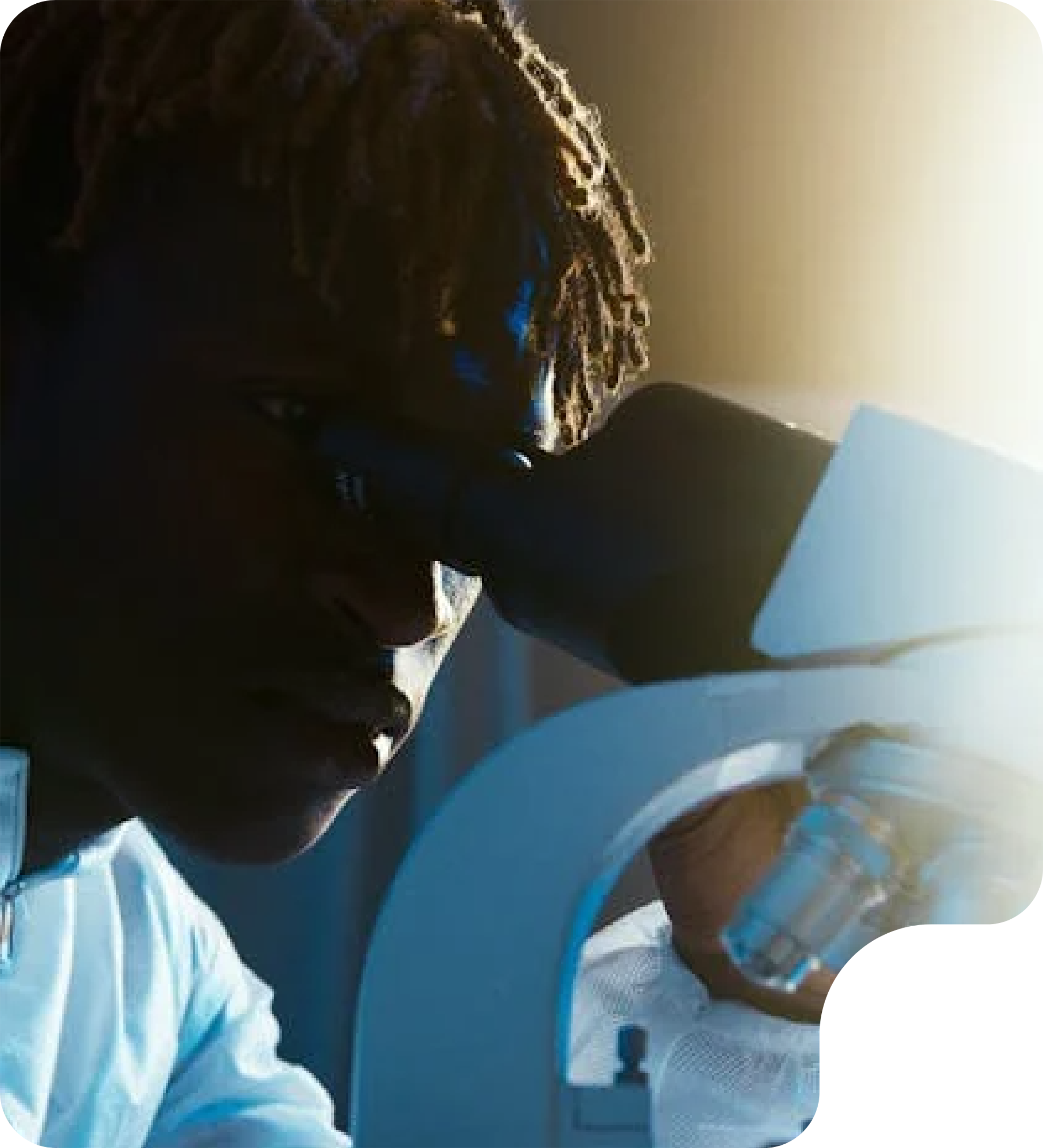 Scientific Research Microscope Image